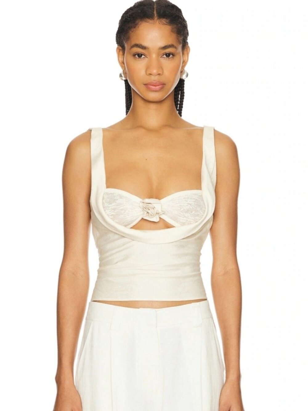 Revolve Lioness Delilah Top Beige S